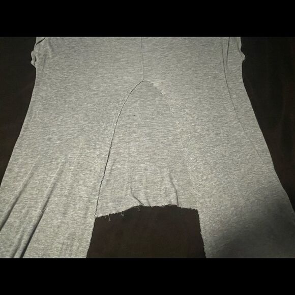 CLOTH by RD open back top size large. Very soft and stretchy, raw hem, EUC - Picture 3 of 6